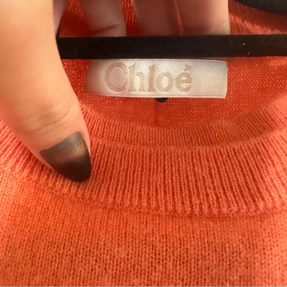 Chloe Cashmere Coral Sweater S/M